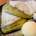 本格シュワシュワのパンケーキに抹茶味が定番メニューの仲間入り